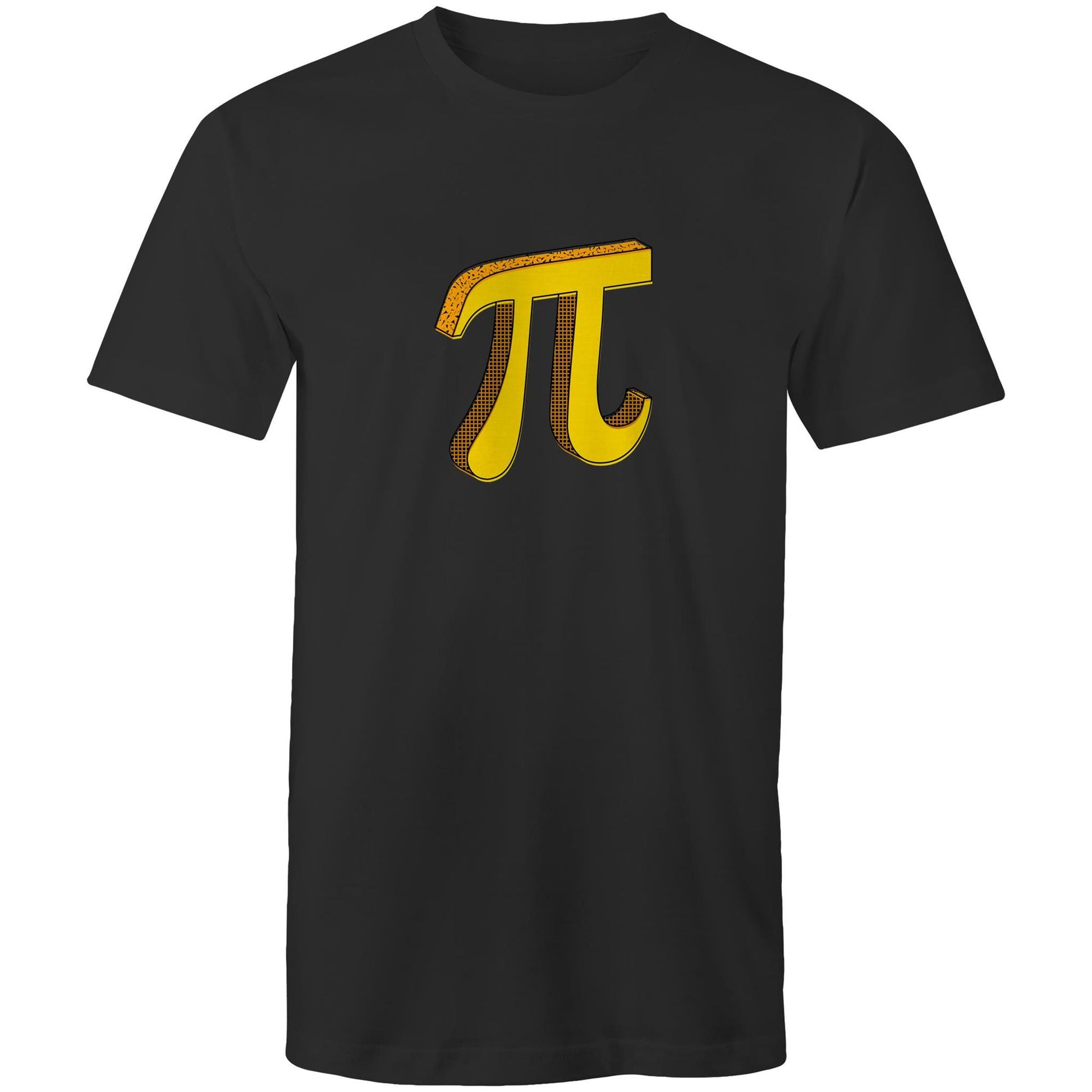 Pi - Mens T-Shirt Black Mens T-shirt Maths Science