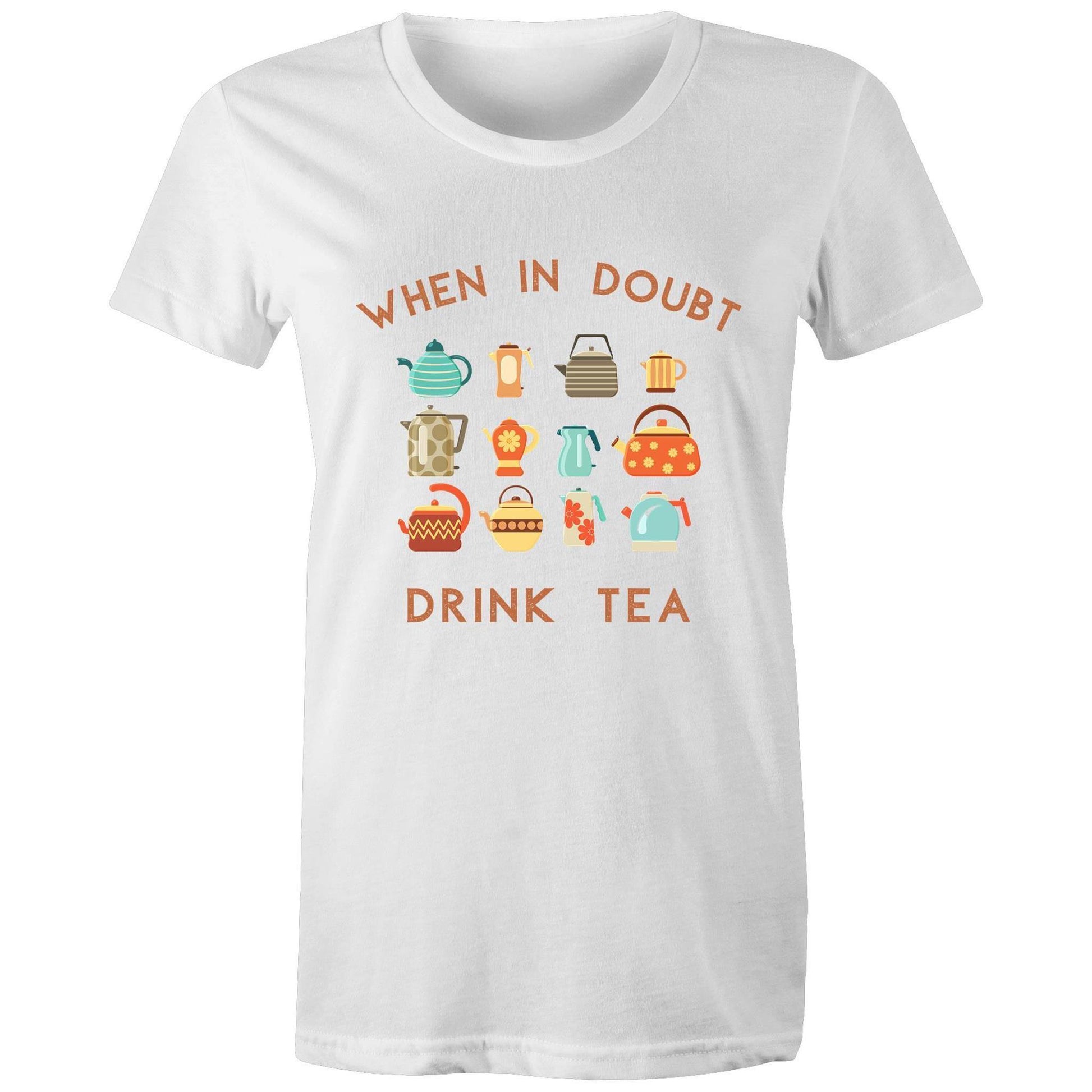 Drink Tea - Womens T-shirt White Womens T-shirt Tea Womens