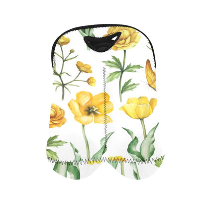 Yellow Flowers - 2-Bottle Neoprene Wine Bag 2 Bottle Wine Bag Printed Offshore