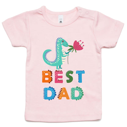Best Dad - Baby T-shirt Pink Baby T-shirt Dad