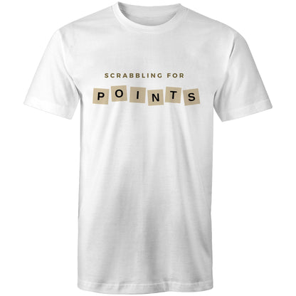 Scrabbling For Points - Mens T-Shirt White Mens T-shirt Games