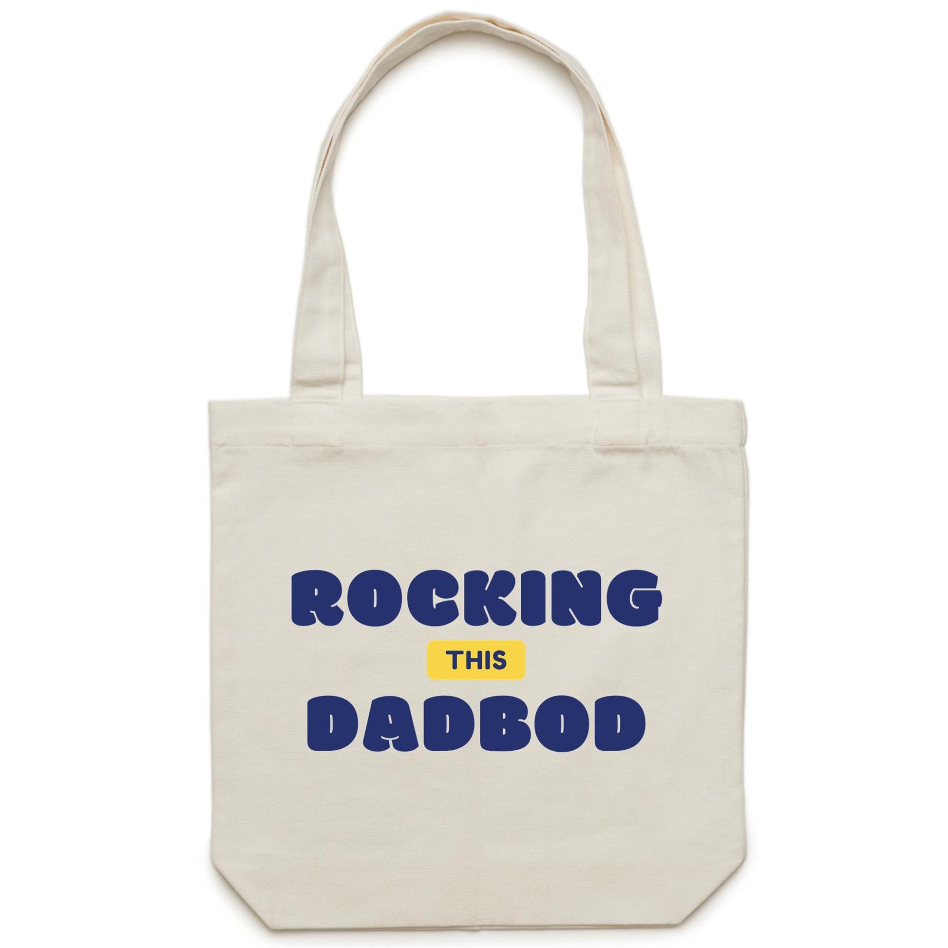 Rocking This DadBod - Canvas Tote Bag Default Title Tote Bag Dad
