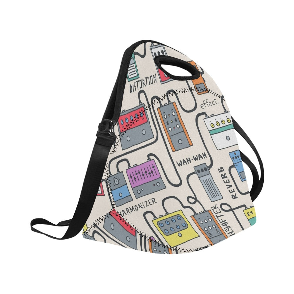 Guitar Pedals - Neoprene Lunch Bag/Large Neoprene Lunch Bag/Large Music Printed Offshore