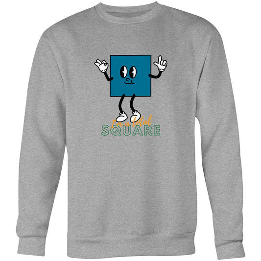 I'm A Total Square - Crew Sweatshirt Grey Marle Sweatshirt Funny Maths Science