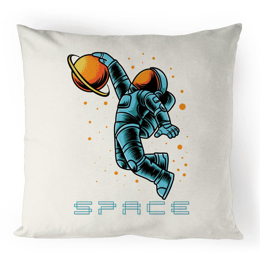 Astronaut Basketball - 100% Linen Cushion Cover Default Title Linen Cushion Cover Space