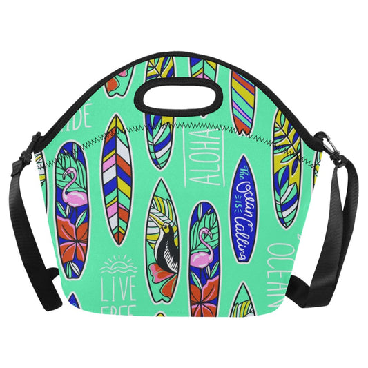 Surfboards - Neoprene Lunch Bag/Large Neoprene Lunch Bag/Large Printed Offshore Summer Surf