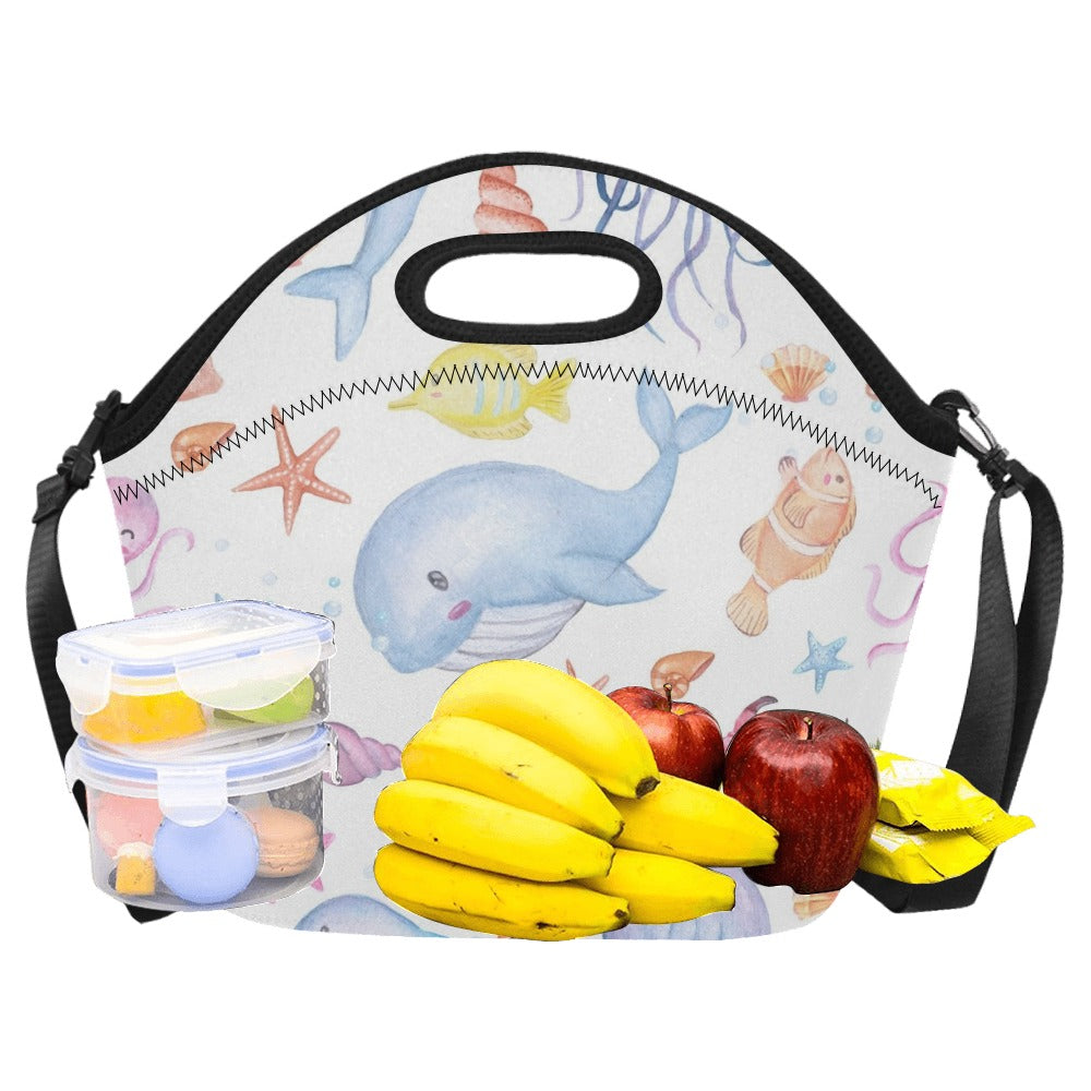 Under The Sea - Neoprene Lunch Bag/Large Neoprene Lunch Bag/Large animal Printed Offshore