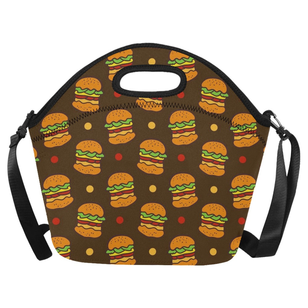 Burgers - Neoprene Lunch Bag/Large Neoprene Lunch Bag/Large Food