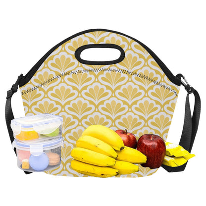 Yellow Pattern - Neoprene Lunch Bag/Large Neoprene Lunch Bag/Large Printed Offshore