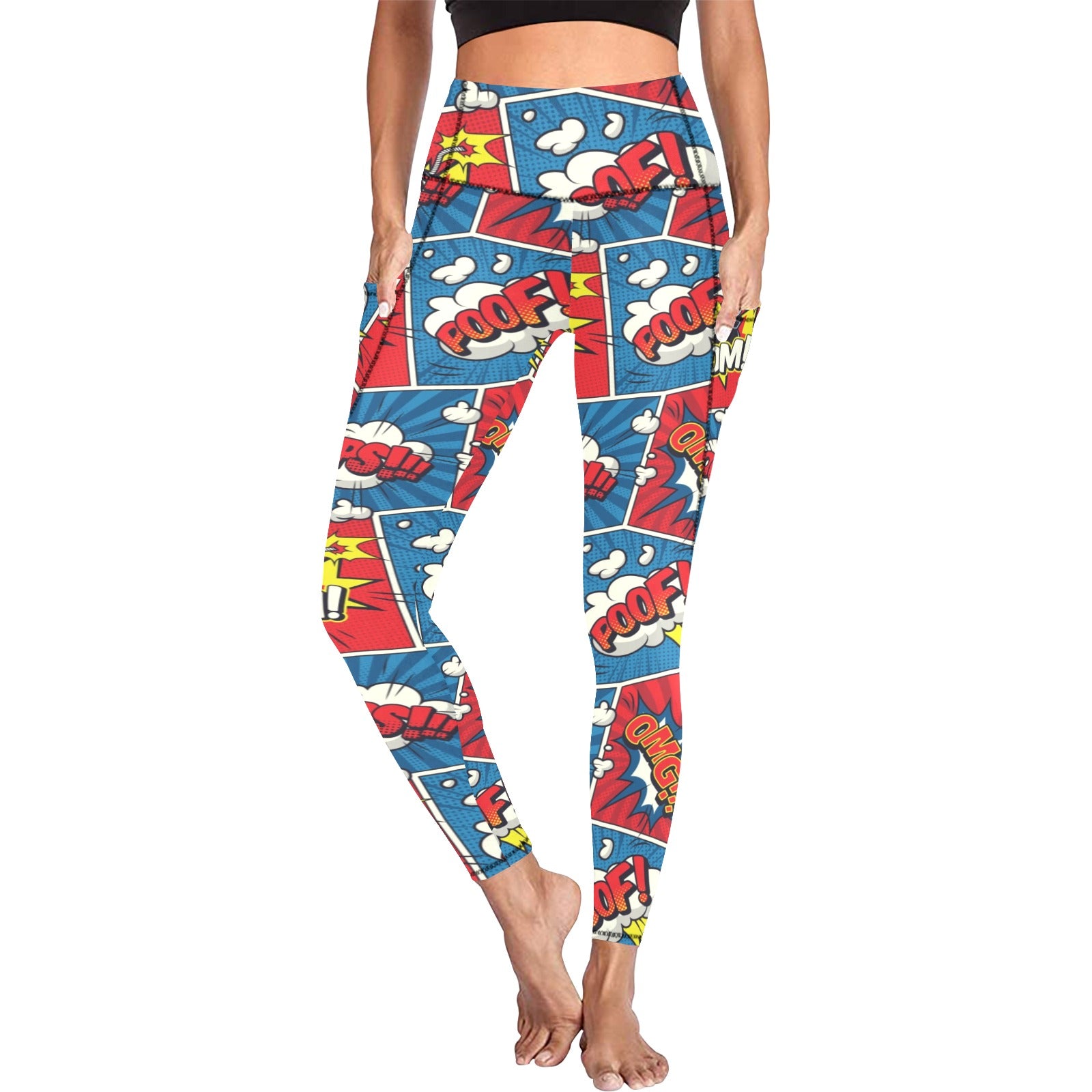 Comic Book Pop - Women's Leggings with Pockets Women's Leggings with Pockets S - 2XL comic