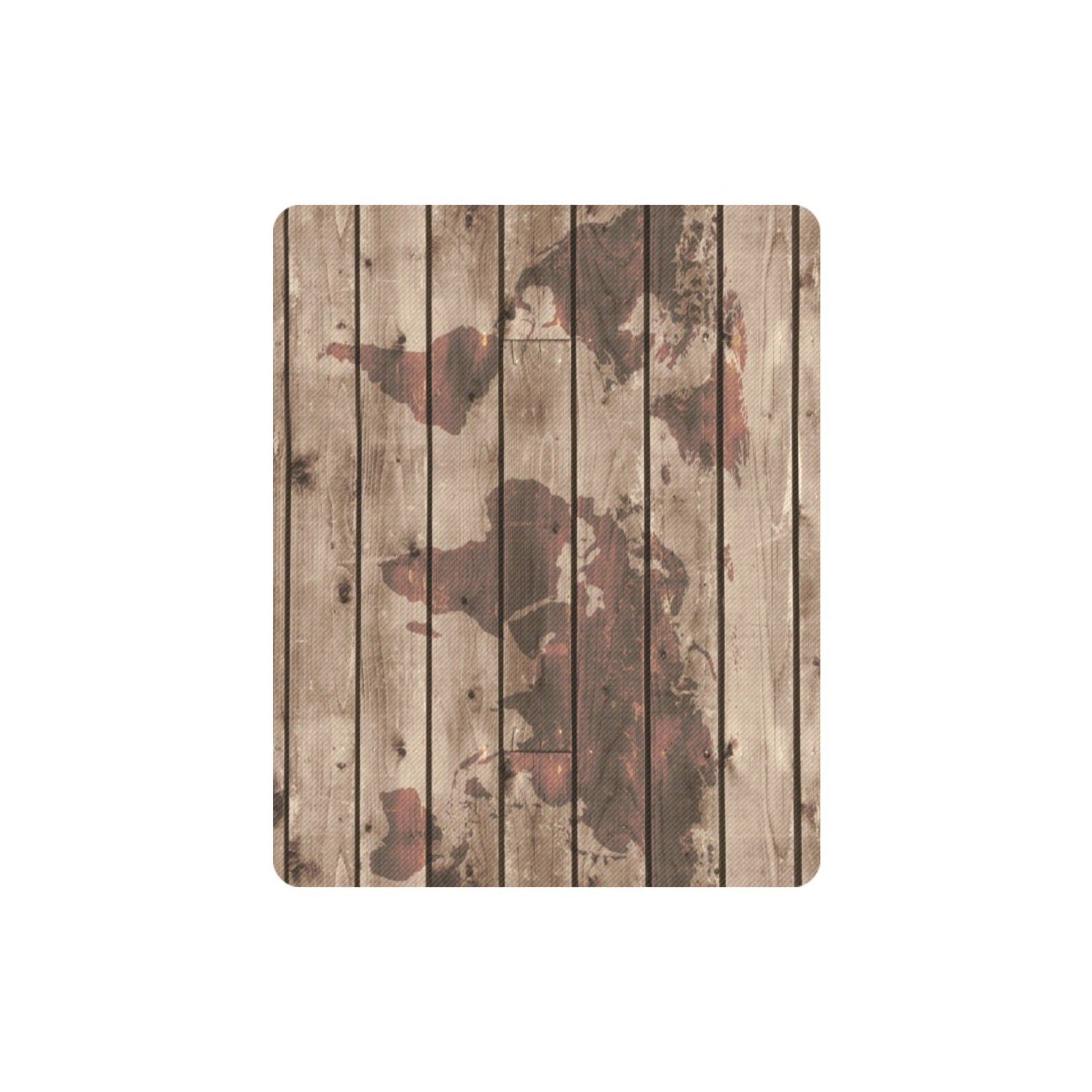 Map On Wood - Mousepad Mousepad