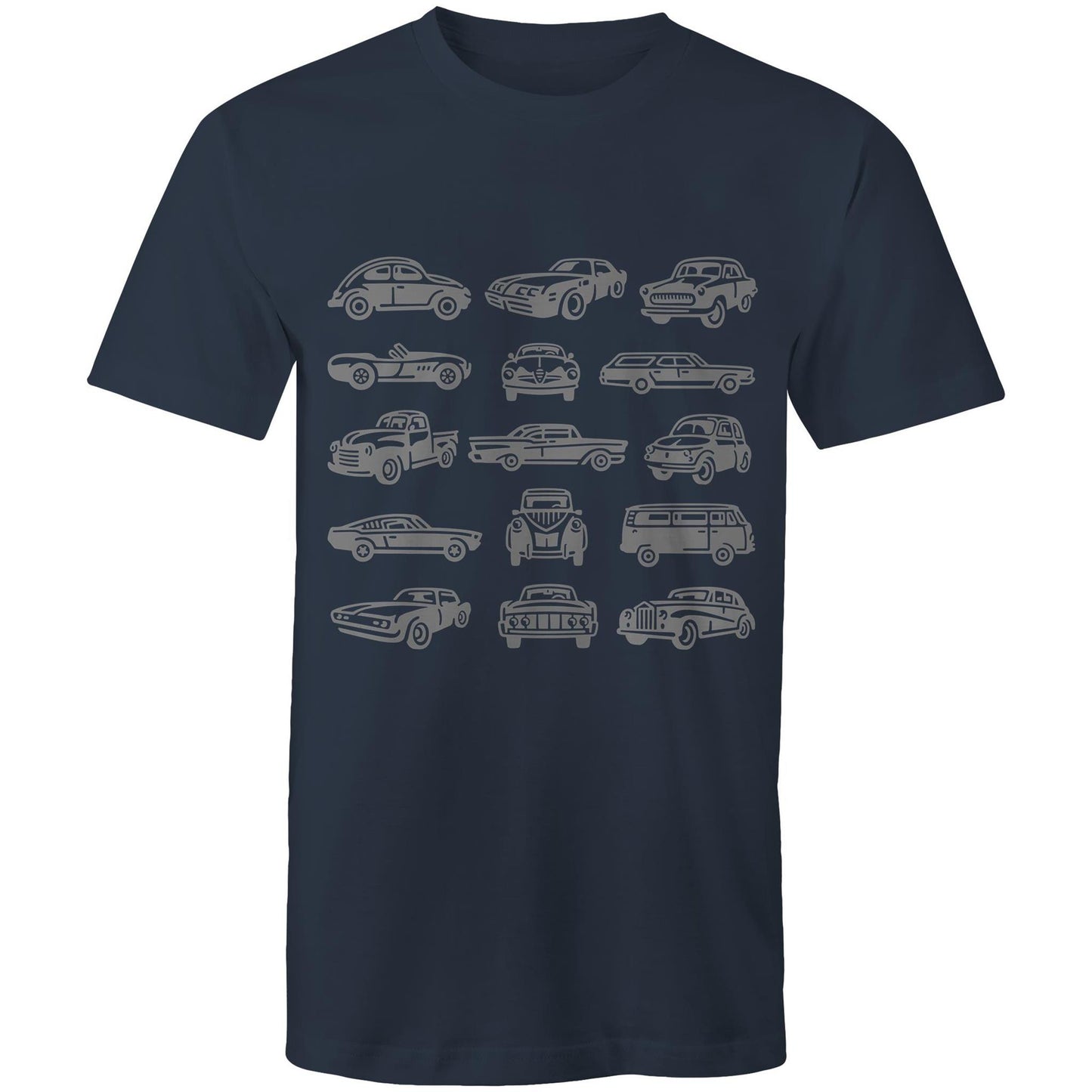 Vintage Cars - Mens T-Shirt Navy