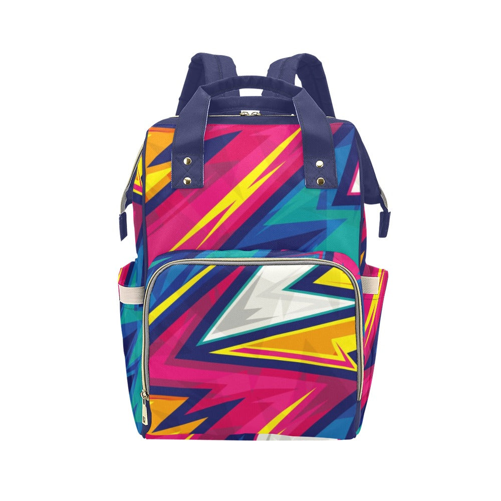 Abstract Geometric - Multifunction Backpack Multifunction Backpack Printed Offshore