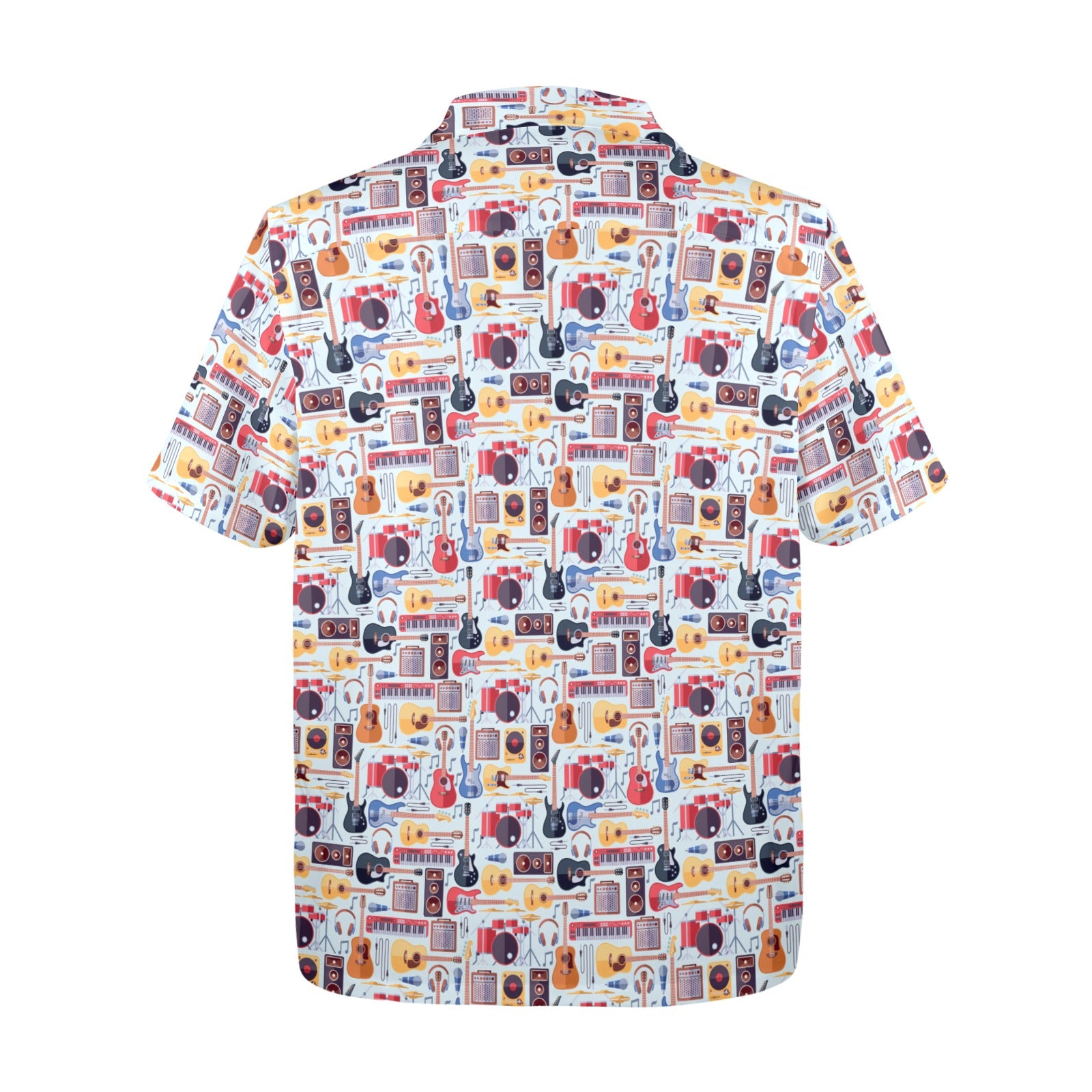 Music Instruments - Mens Hawaiian Shirt Mens Hawaiian Shirt