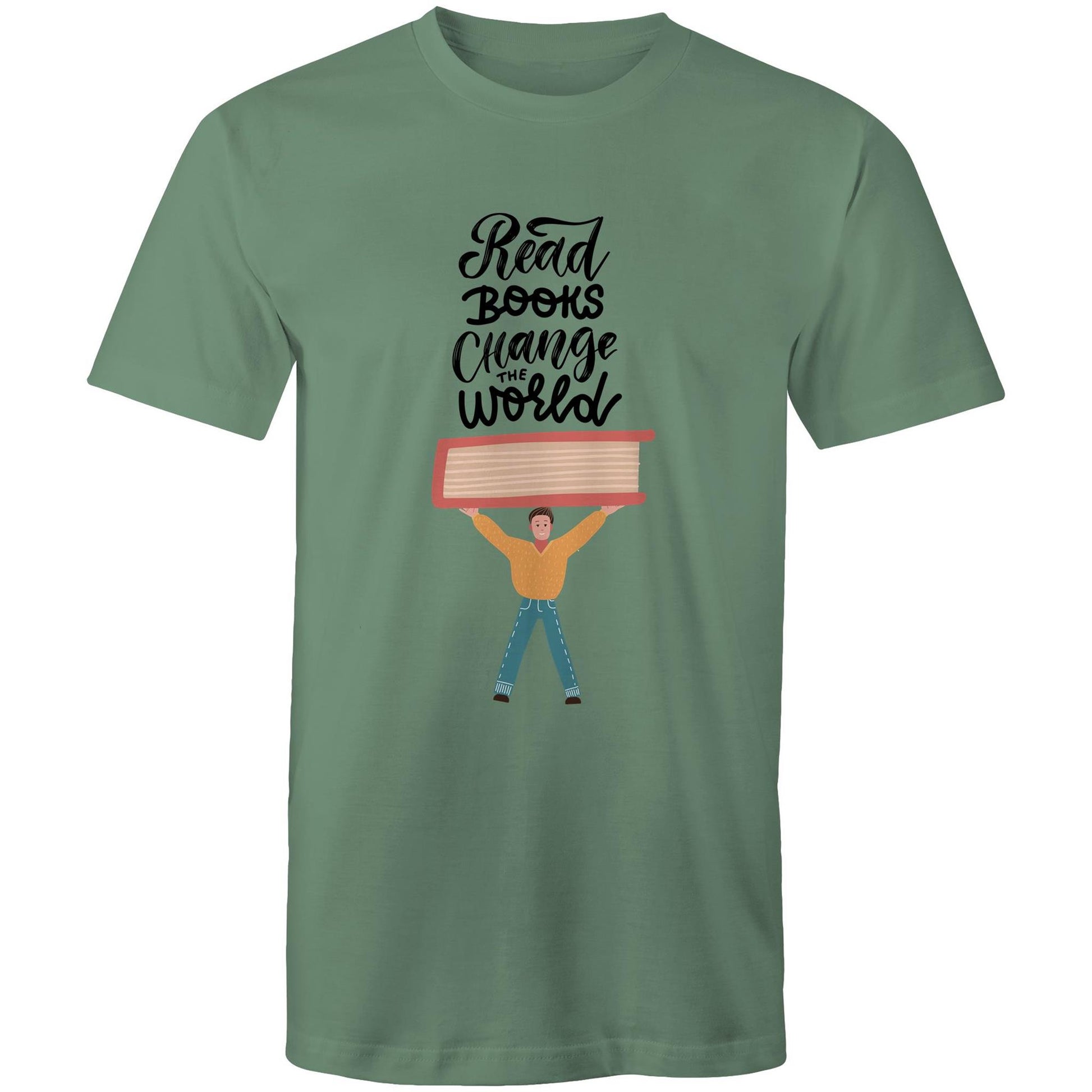 Read Books, Change The World - Mens T-Shirt Sage Mens T-shirt Reading