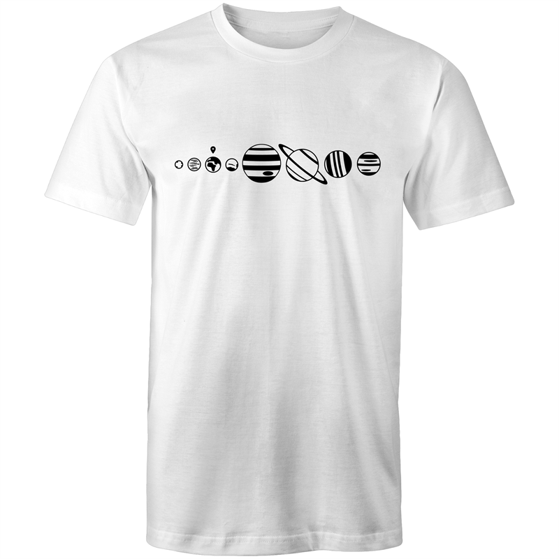 You Are Here - Mens T-Shirt White Mens T-shirt Mens Space
