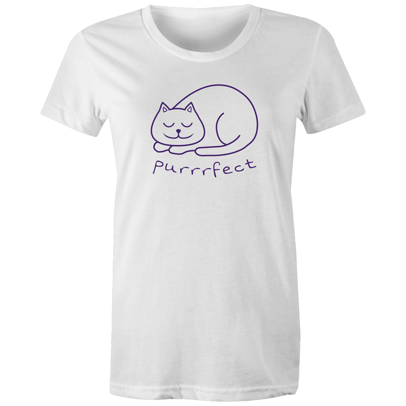 Purrrfect - Women's T-shirt White Womens T-shirt animal Womens