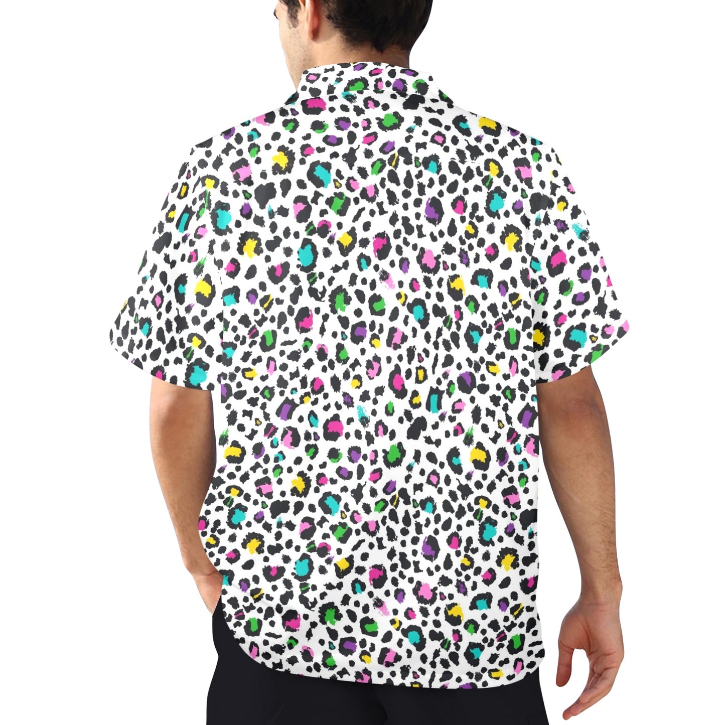 Animal Print In Colour - Mens Hawaiian Shirt Mens Hawaiian Shirt