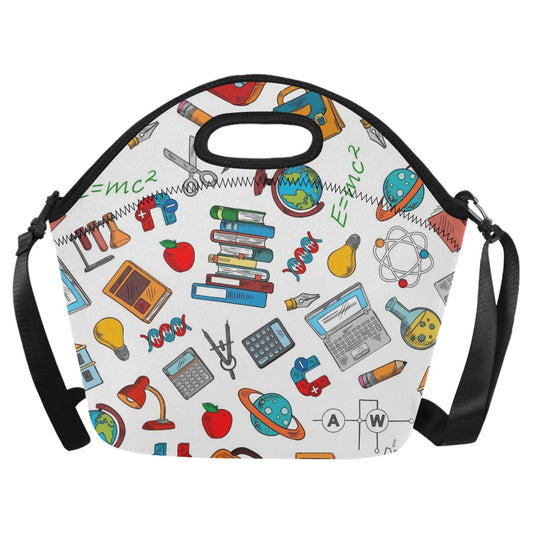 School Time - Neoprene Lunch Bag/Large Neoprene Lunch Bag/Large Printed Offshore