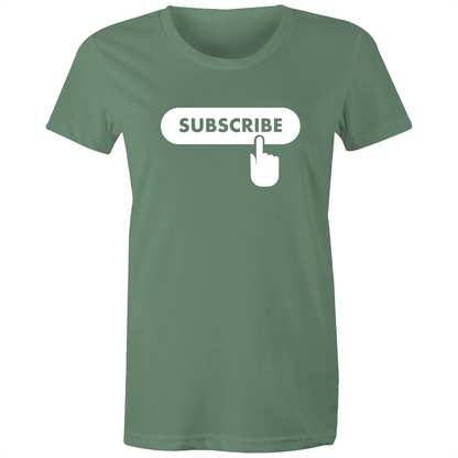 Subscribe - Women's T-shirt Sage Womens T-shirt Womens