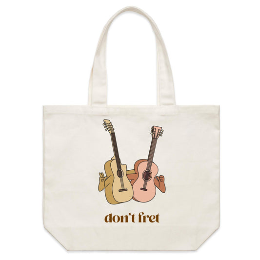 Don't Fret - Shoulder Canvas Tote Bag Default Title Shoulder Tote Bag Music