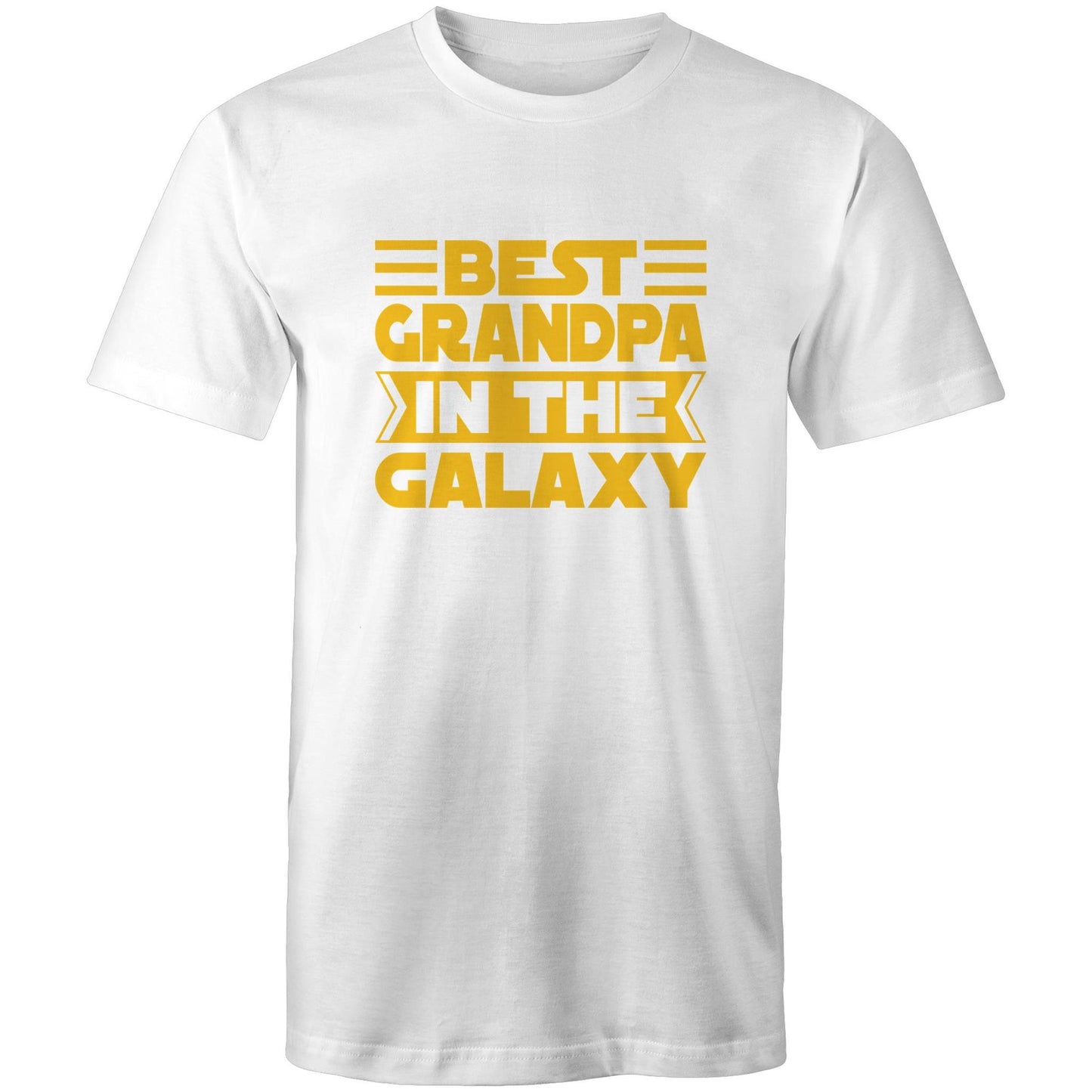Best Grandpa In The Galaxy - Mens T-Shirt White Mens T-shirt Dad