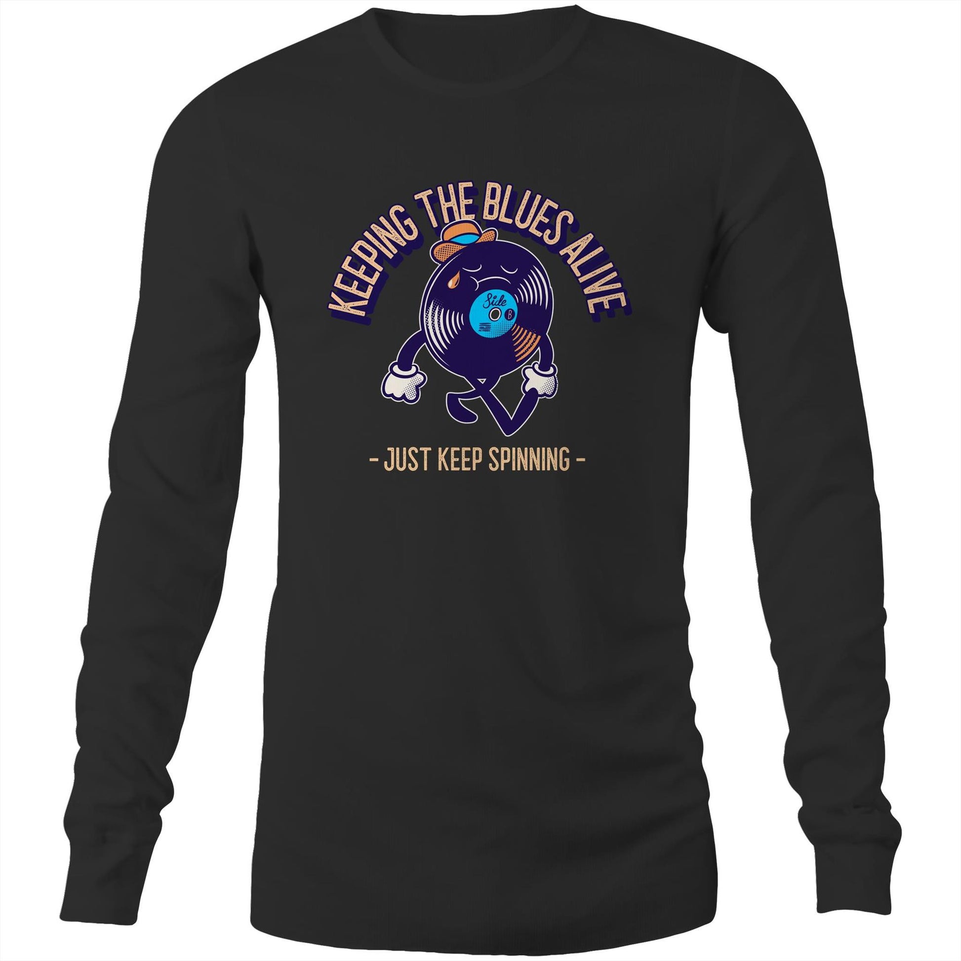Keeping The Blues Alive - Long Sleeve T-Shirt Black Unisex Long Sleeve T-shirt Music