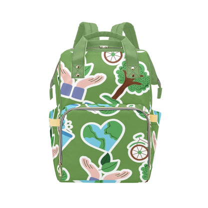 Earth Stickers - Multifunction Backpack Multifunction Backpack Environment