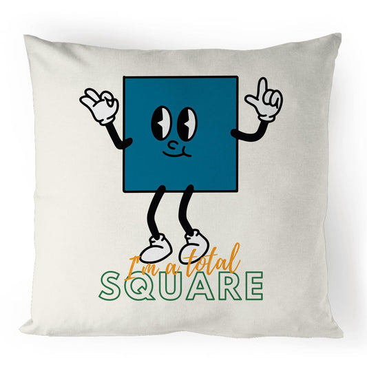 I'm A Total Square - 100% Linen Cushion Cover Default Title Linen Cushion Cover Funny Maths Science
