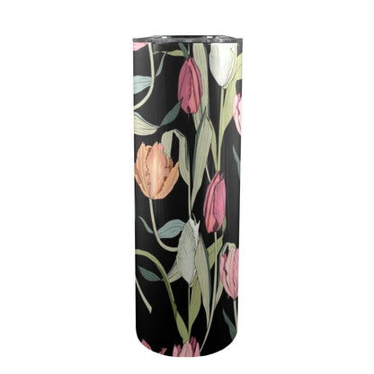 Tulips - 20oz Tall Skinny Tumbler with Lid and Straw 20oz Tall Skinny Tumbler with Lid and Straw