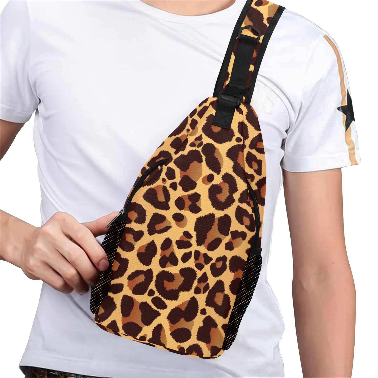 Leopard Print - Cross-Body Chest Bag Cross-Body Chest Bag Printed Offshore