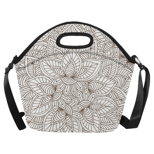 Natural Floral - Neoprene Lunch Bag/Large Neoprene Lunch Bag/Large Printed Offshore