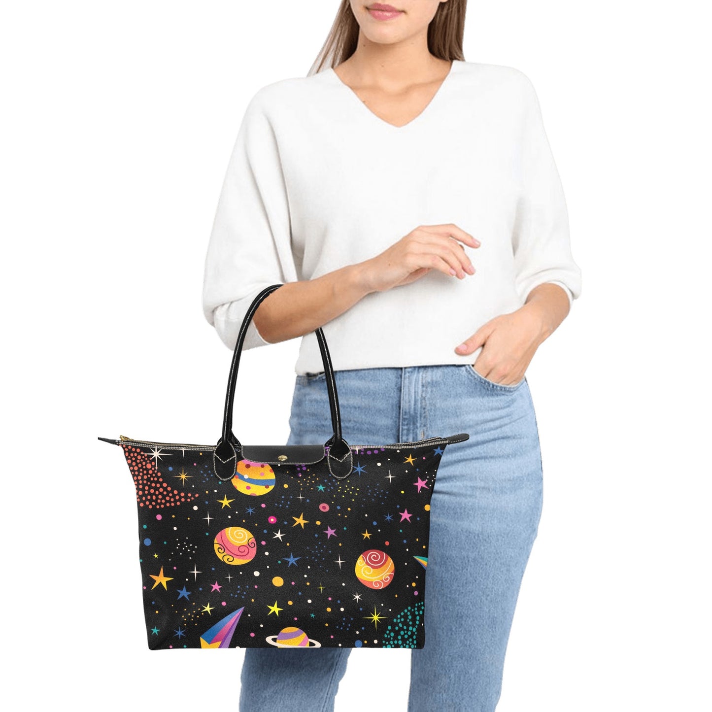 Colourful Space - Single-Shoulder Handbag Single Shoulder Handbag Printed Offshore