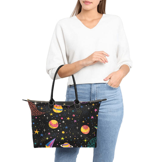 Colourful Space - Single-Shoulder Handbag Single Shoulder Handbag