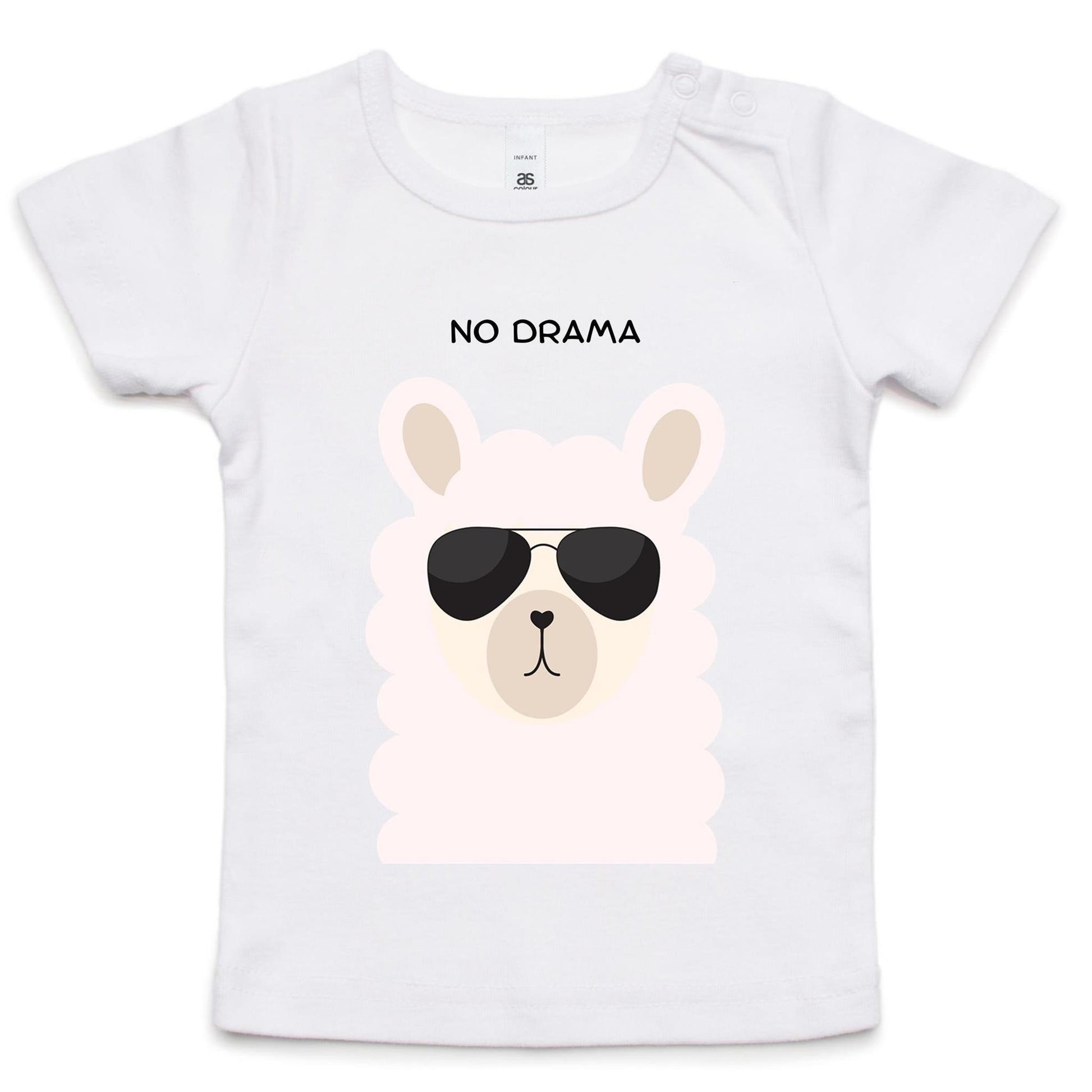 No Drama - Baby T-shirt White Baby T-shirt animal