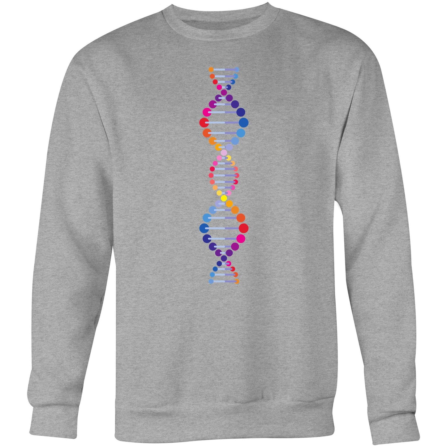 DNA - Crew Sweatshirt Grey Marle Sweatshirt Mens Science Womens