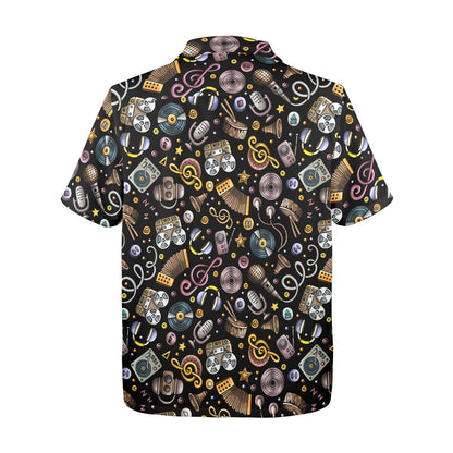 Retro Music Mix - Mens Hawaiian Shirt Mens Hawaiian Shirt