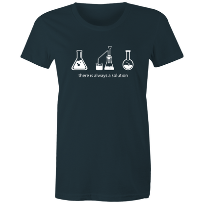 There Is Always A Solution - Women's T-shirt Indigo Womens T-shirt Science Womens