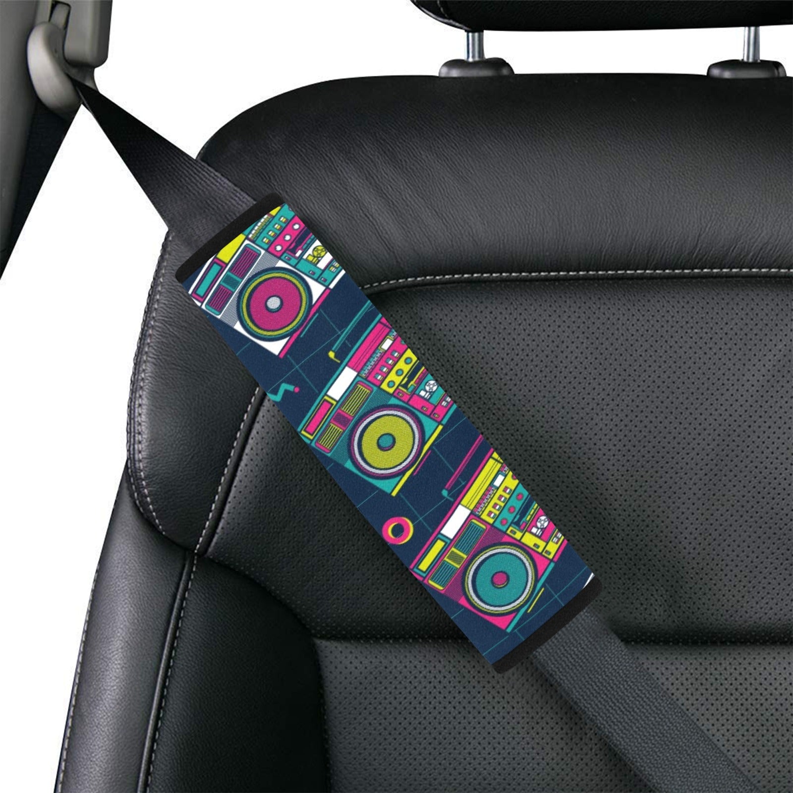 Boombox Car Seat Belt Cover 7''x10'' (Pack of 2) Car Seat Belt Cover 7x10 (Pack of 2)