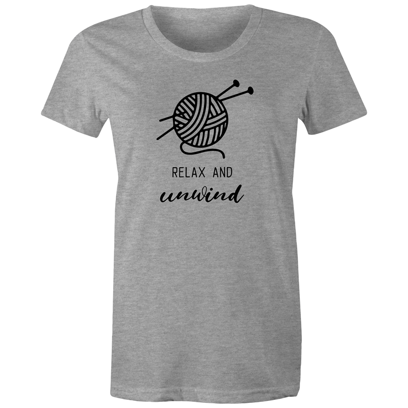Relax and Unwind - Women's T-shirt Grey Marle Womens T-shirt Womens