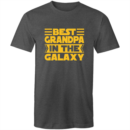 Best Grandpa In The Galaxy - Mens T-Shirt Asphalt Marle Mens T-shirt Dad