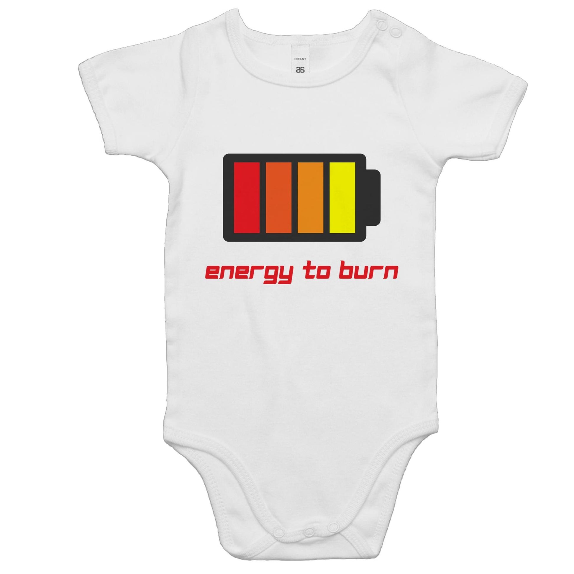 Energy To Burn - Baby Bodysuit White Baby Bodysuit kids