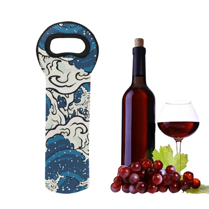 Waves - Neoprene Wine Bag Wine Bag Printed Offshore