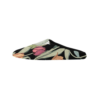 Tulips - Women's Non-Slip Cotton Slippers Women's Non-Slip Cotton Slippers Plants Printed Offshore