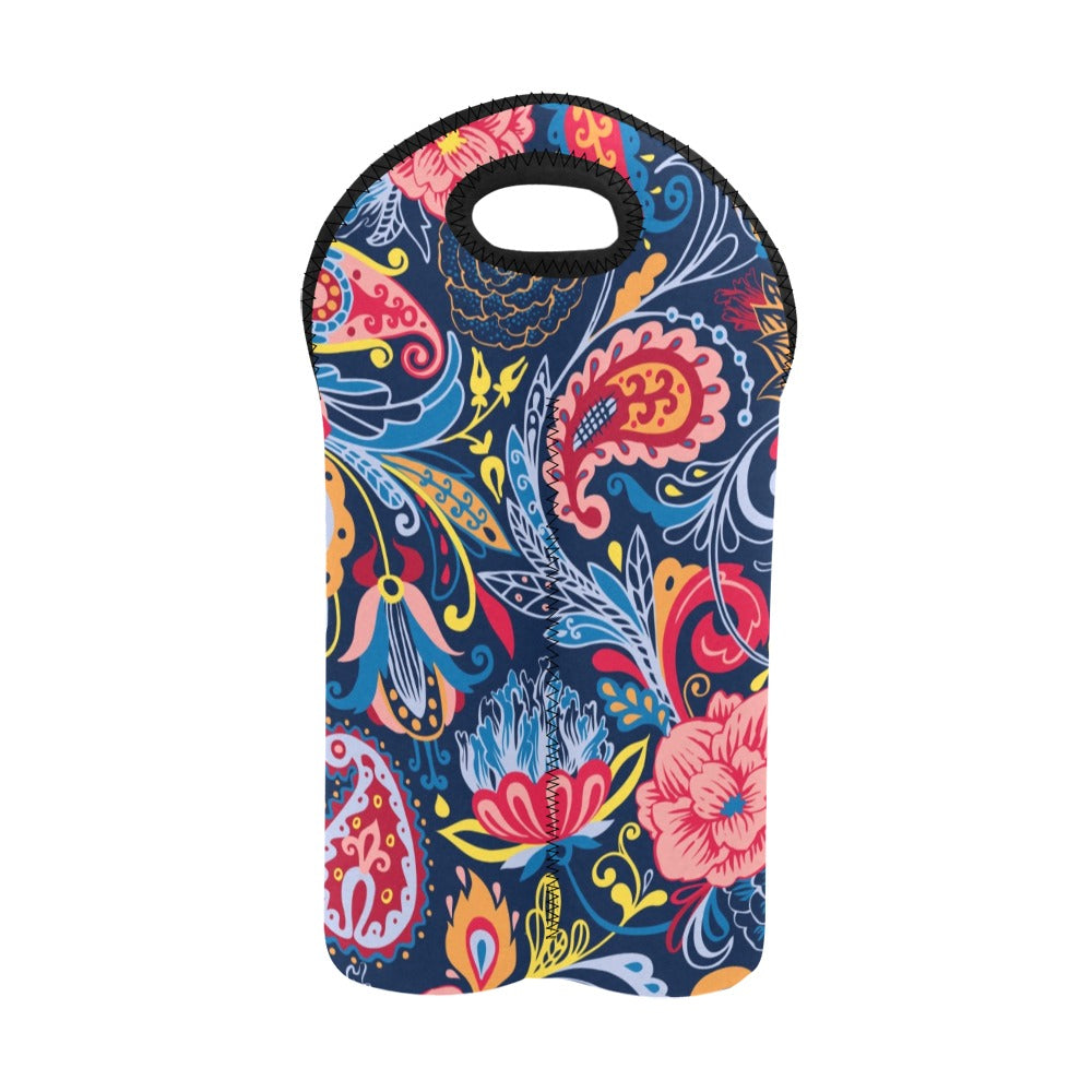 Paisley - 2-Bottle Neoprene Wine Bag 2 Bottle Wine Bag Printed Offshore