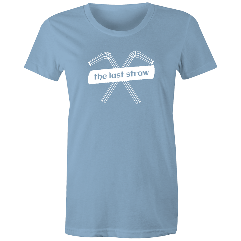 The Last Straw - Women's T-shirt Carolina Blue Womens T-shirt Environment Womens