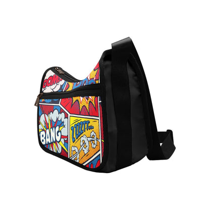 Comic Book - Crossbody Fabric Handbag Crossbody Handbag