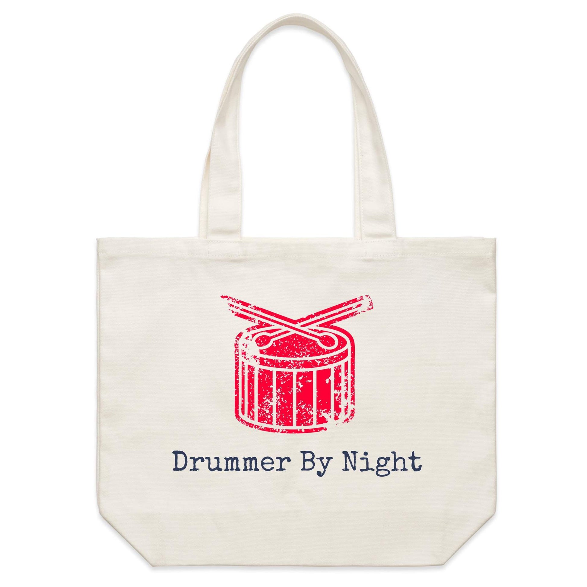 Drummer By Night - Shoulder Canvas Tote Bag Default Title Shoulder Tote Bag
