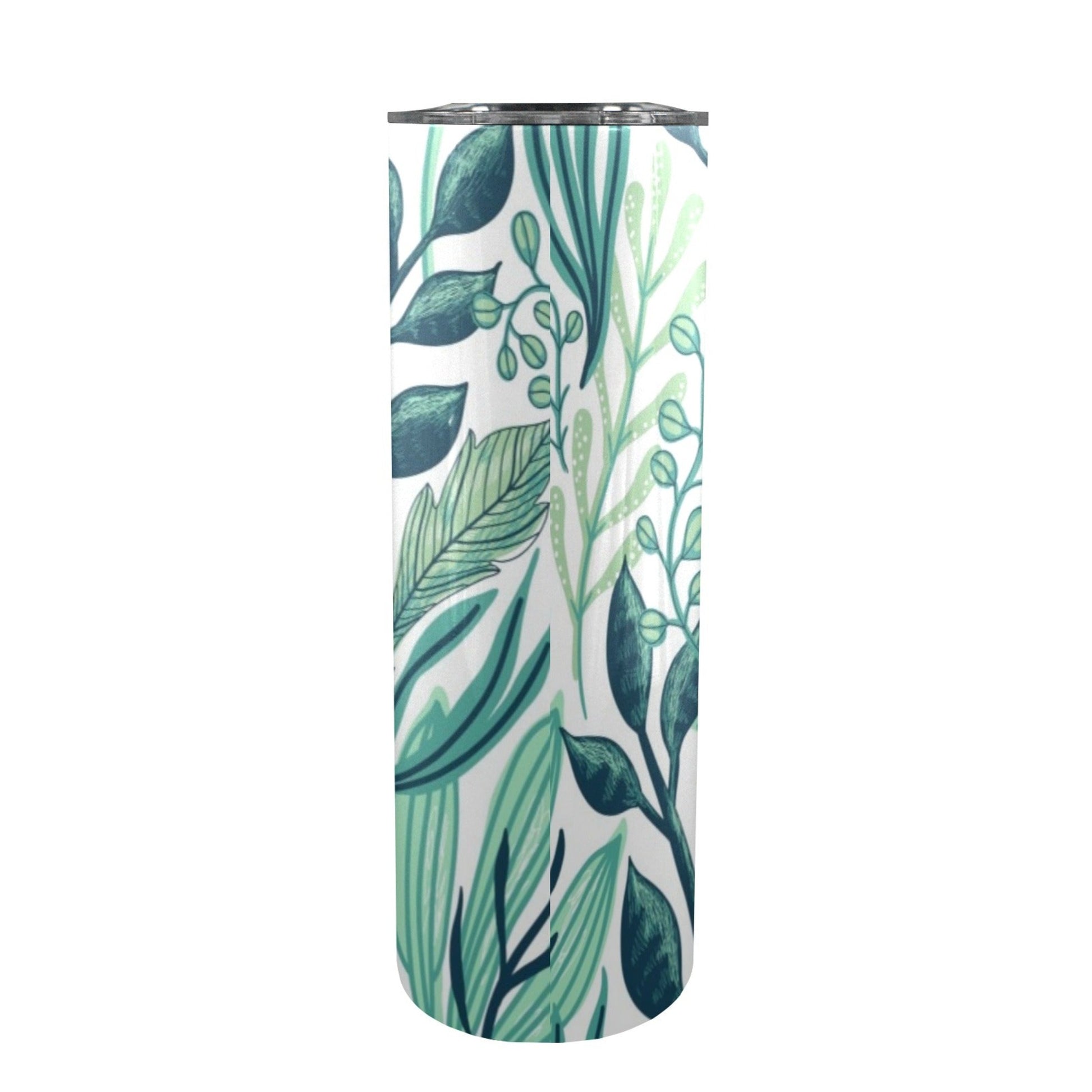 Green Foliage - 20oz Tall Skinny Tumbler with Lid and Straw 20oz Tall Skinny Tumbler with Lid and Straw Printed Offshore