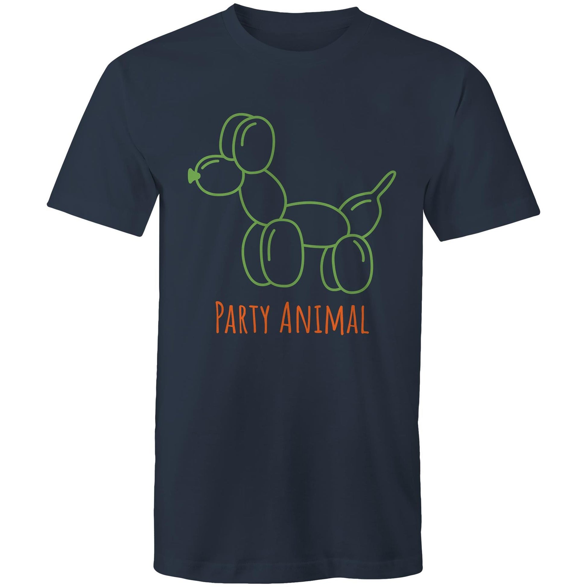 Party Animal - Mens T-Shirt Navy Mens T-shirt animal Funny Mens